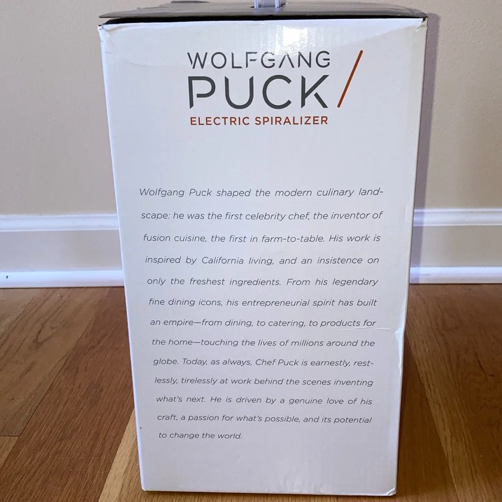 Wolfgang Puck Electric Spiralizer Kitchen Tool Cooking Baking Food Healthy